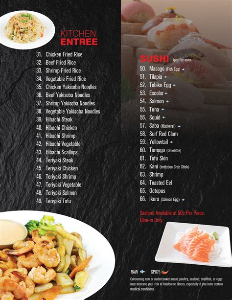 Menu - Sushi King