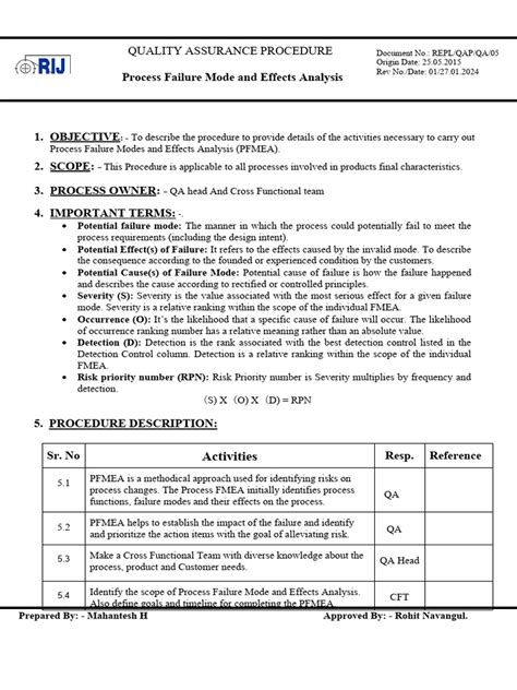 Image result for Pfmea Sample Example of Relay Wiring Process Steps
