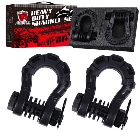 Snapklik.com : AMBULL Shackles Upgrade 3/4" D Ring Shackle (2 Pack ...
