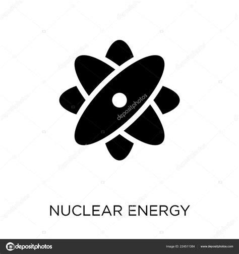 Nuclear Energy Icon Nuclear Energy Symbol Design Ecology Collection ...