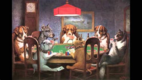 Print Dogs Playing Poker