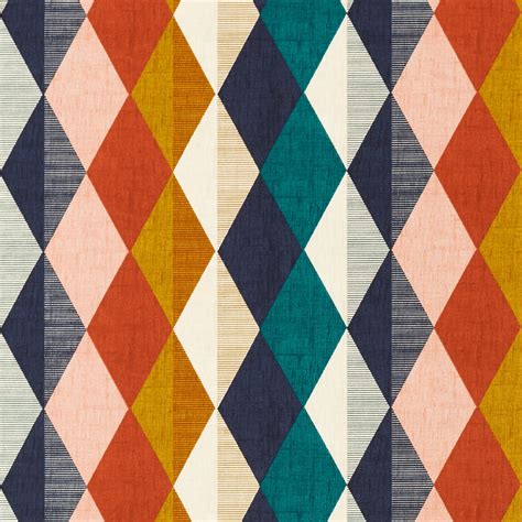 Retro Denver Fabric by Clarke & Clarke | Terrys