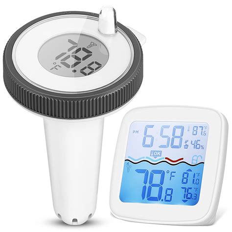 Amazon.com: Pool Thermometer, Pool Thermometer Floating Easy Read Pool ...