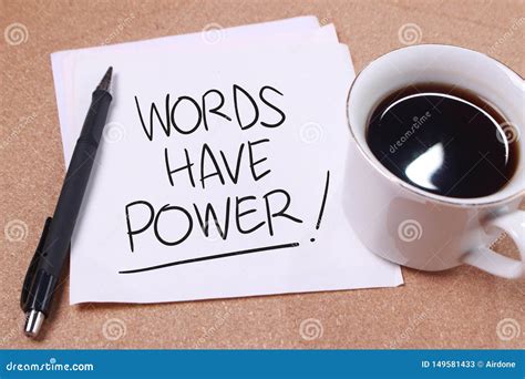 Words Have Power, Motivational Words Quotes Concept Stock Image - Image ...