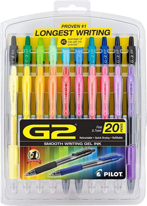 Amazon.com: Pilot, G2 Premium Gel Roller Pens, Fine Point 0.7 mm ...