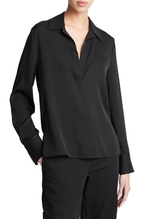 Vince Silk Blend Polo Shirt | Nordstromrack