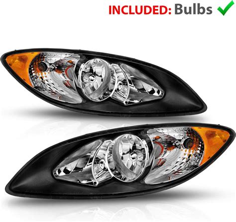 Buy AmeriLite Factory Style Black Replacement Headlights Set for 2008 ...