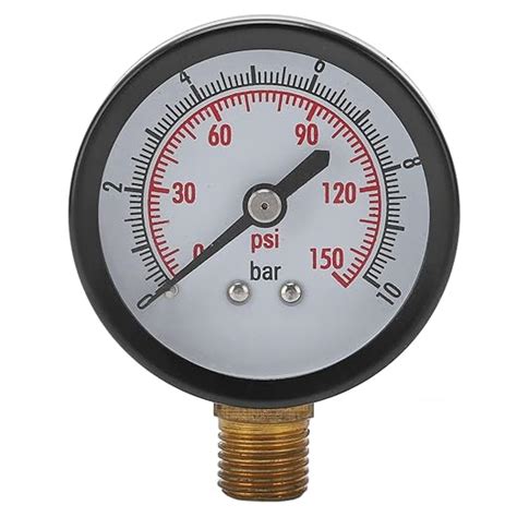 0‑10 Bar 0‑150 Psi G1/4in Pressure Gauge, Vertical Pressure Meter ...