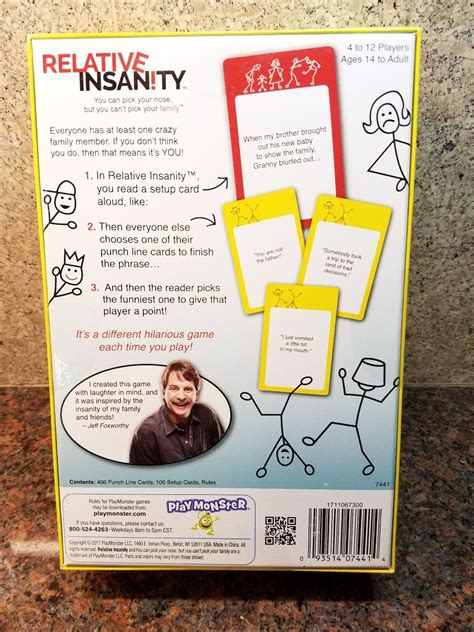 New Relative Insanity *Jeff Foxworthy SIGNED* PlayMonster Family Party ...