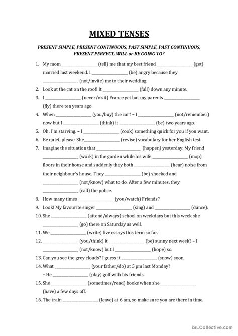 Übungen Future Tenses Mixed – Future Tenses – UJPU