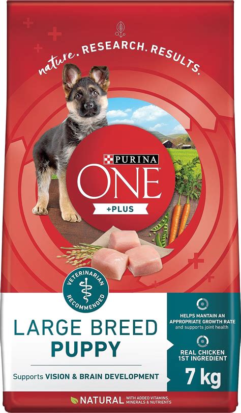 Purina ONE +Plus Large Breed Dry Puppy Food with Chicken - 7 kg Bag ...