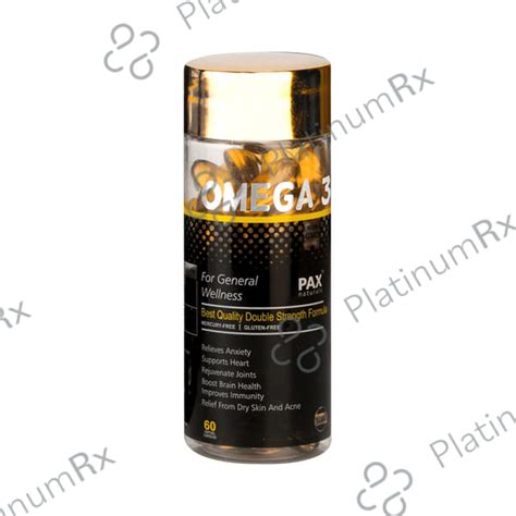 Pax Naturals Omega 3 Softgel Capsule 60s: View Uses, Side Effects ...