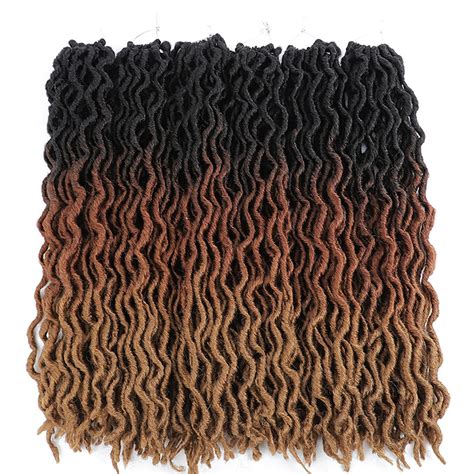 Buy NC Ombre Gypsy Crochet Locs 18 inch Faux Locs African Roots Curly ...