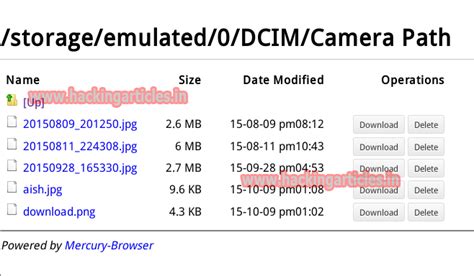 Hack Android Phone WhatsApp and all Directories using Mercury Browser ...