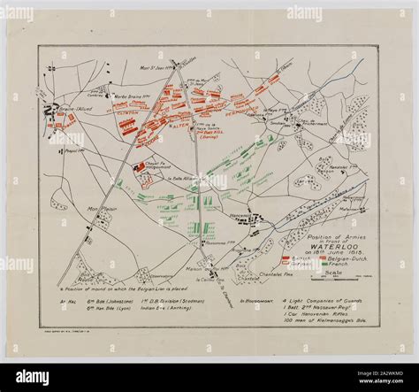 Battle of waterloo map hi-res stock photography and images - Alamy