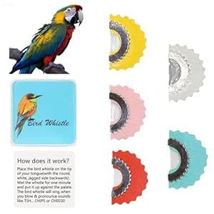 Yahpetes Bird Whistle 5 Pcs Magic Fun Bird Caller Tongue Whistle ...