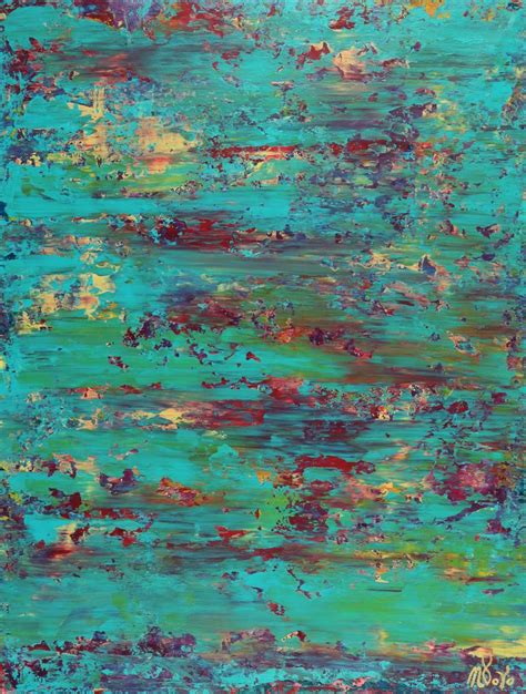 Celeste Terrain (red reflections) Painting by Nestor Toro | Saatchi Art