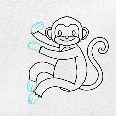 Image result for How to Draw a Simple Monkey