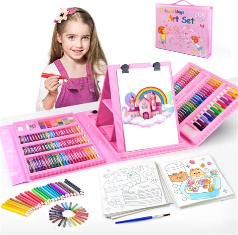 Kids Drawing Set 230 Pcs Art Set for Kids with Painting Cards,Coloring ...
