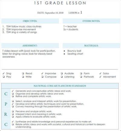 Lesson Plan Examples 的图像结果