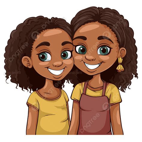 African American Sisters Clipart