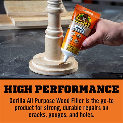 Snapklik.com : Gorilla All Purpose Wood Filler, Golden Oak Color, 6 ...
