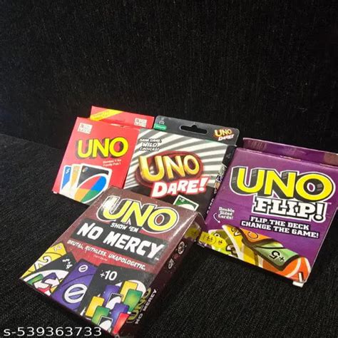UNO BEST GAME FOR FAMILY COMBO OF UNO RED + UNO FLIP + UNO NO MERCY ...