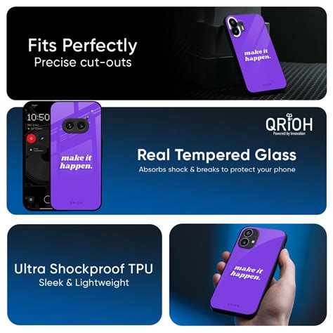 Make it Happen Nothing Phone 4a Pro 5G Glass Back Cover - Flat 35% Off ...