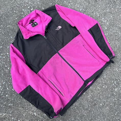 The north face pink fleece jacket 🏾 Tagged 2XL... - Depop