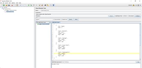 JMeter JSON Extractor 的图像结果