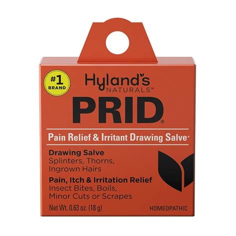 Hylands Naturals Prid Drawing Salve, Natural Relief of Topical Pain and ...