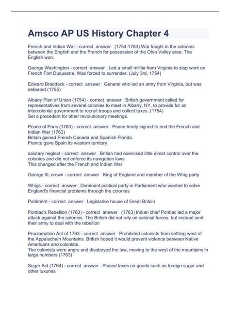 Amsco AP US History Chapter 4 Question and answers 2023/2024 verified ...