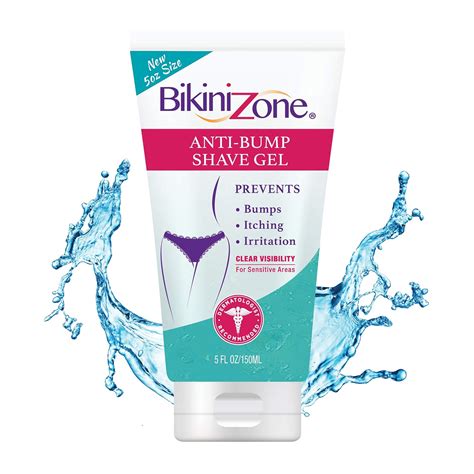 Amazon.com: Bikini Zone Anti-Bumps Shave Gel - Clear Shave Gel for ...