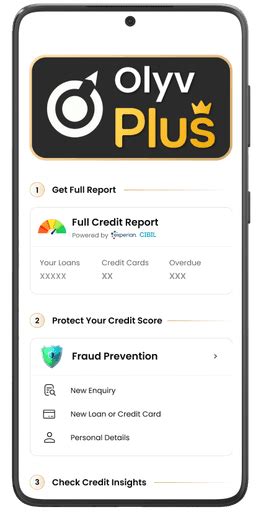 Check & Monitor Your Credit Score with Olyv Plus | Olyv India
