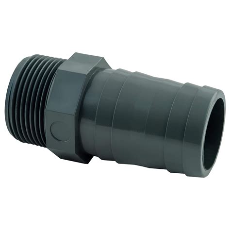 Raccord PVC cannelé à visser Mâle 3/4''x25