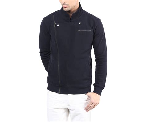 Buy HYPERNATION Navy Blue Color Casual Jacket For Men at Amazon.in
