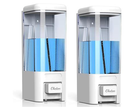 Clinton White 500 Ml CD1011 ABS Wall Mounted Liquid Soap Dispenser ...