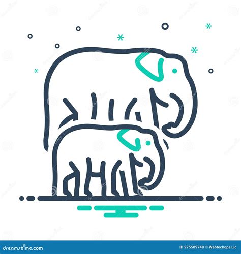 Mix Icon for Breed, Phylum and Wildlife Stock Vector - Illustration of domestic, baby: 275589748