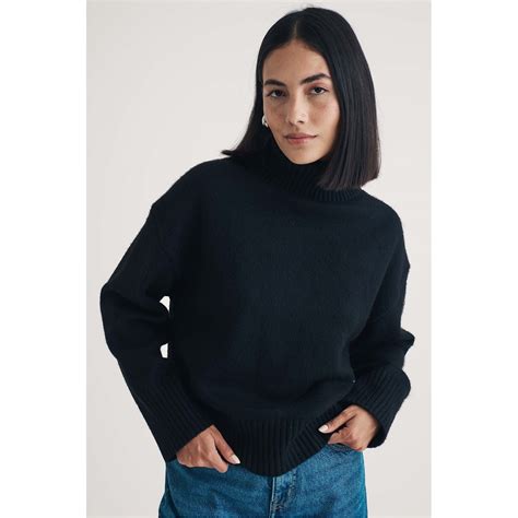 Nobodys Child | Turtleneck Jumper | Women | Black | Flannels