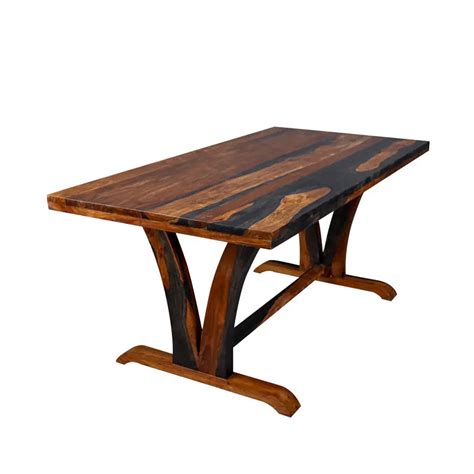Mathis Solid Wood Six Seater Dining Table - Dining Tables sets - Fabuliv