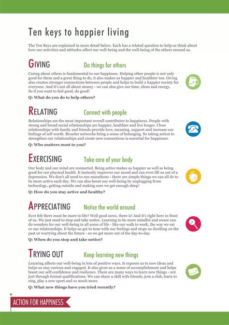 Ten Keys for a Happier Life | PDF