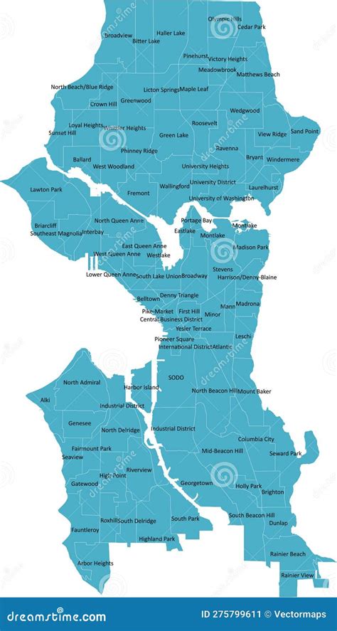 Seattle Area Map 的图像结果