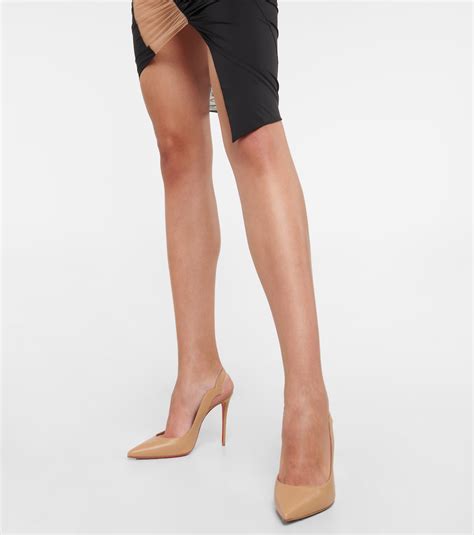 Nudes Hot Chick leather pumps in neutrals - Christian Louboutin | Mytheresa