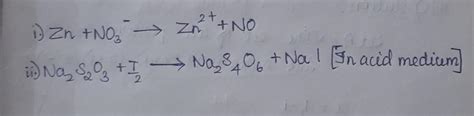 From class 11 (Chemistry)Balance the equation by Ion electron method ...