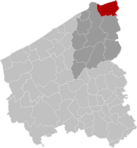 ملف:Knokke-Heist West-Flanders Belgium Map.svg - المعرفة