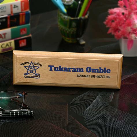 Professional Desk Name Plate for Police Officers – Housenama