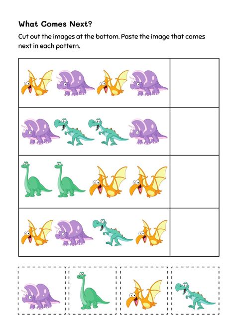 What Comes Next Pattern Worksheet Printable Worksheets - Etsy