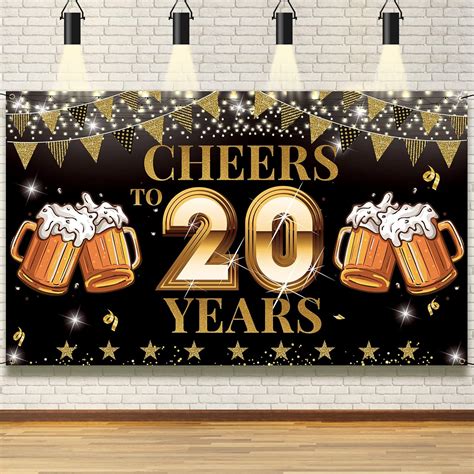 Vicycaty 20 Year Anniversary Celebrations Backdrop Banner by India | Ubuy