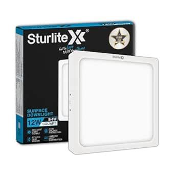 Buy Sturlite S-FIT 12W Square LED Surface Light| 3000k Cool White Color ...
