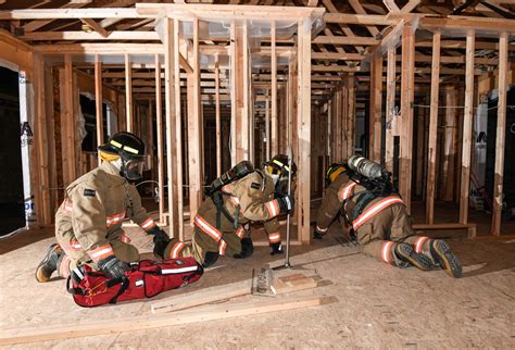 Portage Fire Department Volunteer Firefighter Training at Bailey Homes